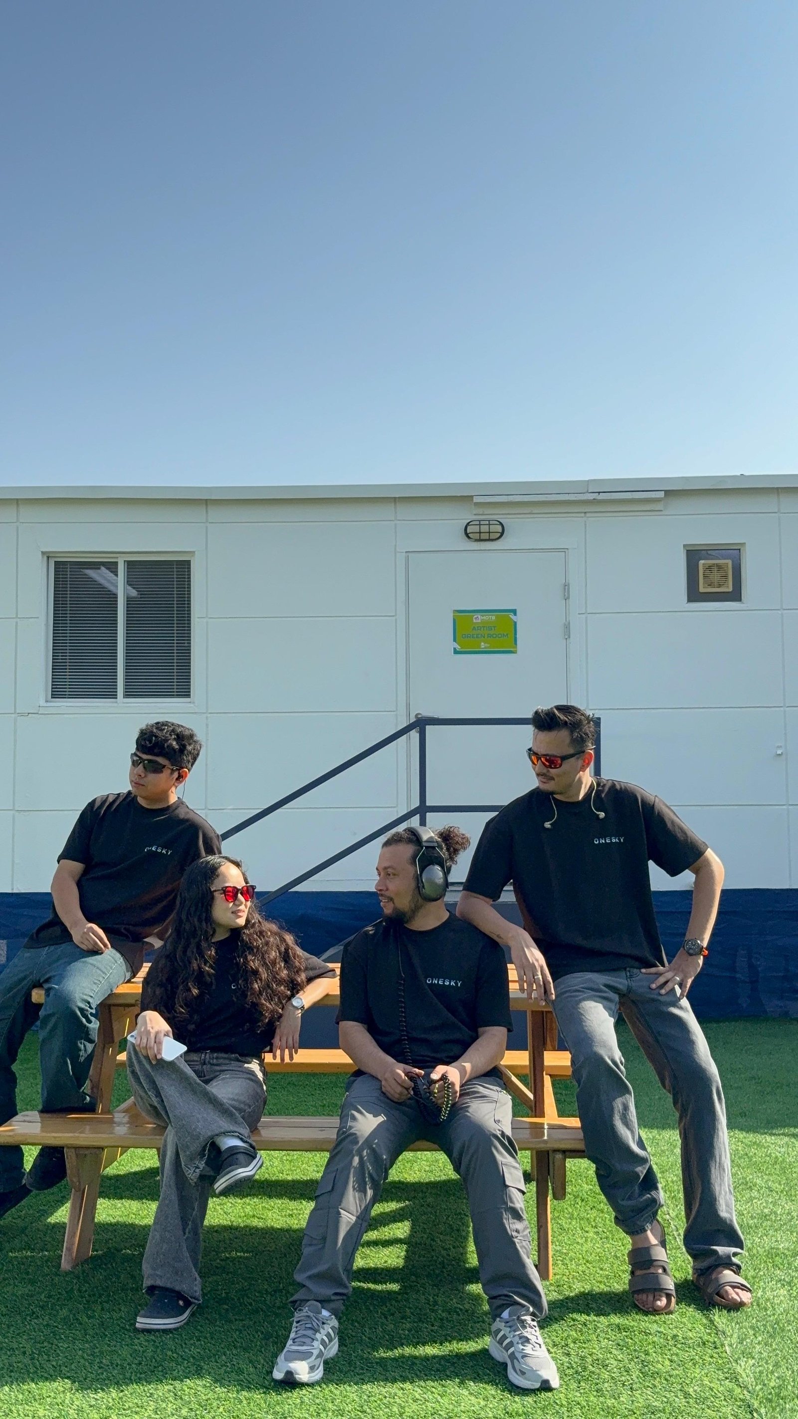 One Sky band performing